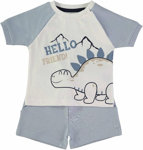 Conjunto de 2 piezas Babybol camisa-short hello dinosaur - Kinder Guatemala -