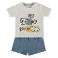 Conjunto de 2 piezas Babybol camisa - short surfing waves today - Kinder Guatemala - 