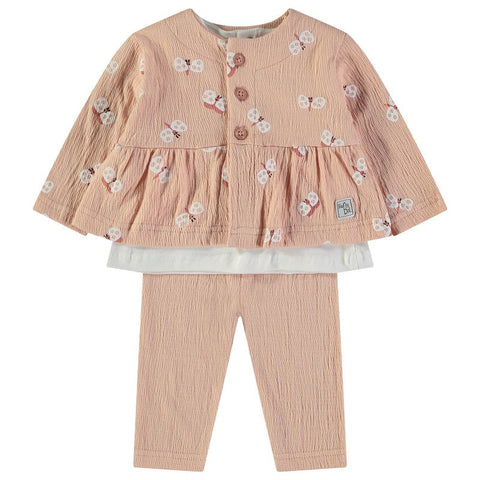 Conjunto de 3 piezas Babybol blusa-pantalón y chaqueta mariposa - Kinder Guatemala - Conjuntos