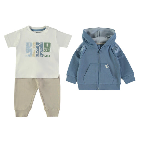Conjunto de 3 piezas Babybol camisa-pantalón-hoddie hello dinosaur para niño - Kinder Guatemala -