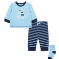Conjunto de 3 piezas Little camisa body m/c pantalon knit y gorra marinero - Kinder Guatemala - 