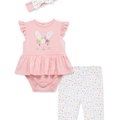 Conjunto de 3 piezas Little Me blusa body, leggins y banda para el cabello Conejito - Kinder Guatemala - conjunto con pantalón o leggins