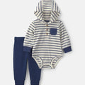 Conjunto de body y pantalón a rayas Carter's - Kinder Guatemala - Conjuntos