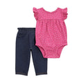 Conjunto de Body y pantalón Carters para niña - Kinder Guatemala - conjunto con pantalón o leggins
