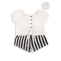 Conjunto de Short Babybol para Niña con Moño Blanco - Kinder Guatemala - pijama de varias piezas con short