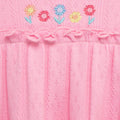 Conjunto Little Me 3 piezas: blusa tipo tunica manga larga color rosado, leggings y cinta para el cabello diseño floral multicolor de algodón para niña - Kinder Guatemala - Conjunto Blusa y pantalón