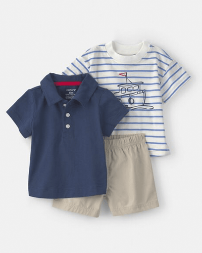 Conjunto multipiezas Carter s camisa, t-shirt y short para niño - Kinder Guatemala - conjunto con pantalón o leggins