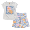 Conjunto People pijama con short y blusa sin mangas blanco niña - Kinder Guatemala - 