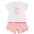 Conjunto Street Monkey 2 piezas: blusa manga corta y pantaloneta multicolor para niña - Kinder Guatemala - Conjunto Blusa y pantaloneta