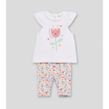 Conjunto Street Monkey 2 piezas: blusa manga mariposa y leggings multicolor para niña - Kinder Guatemala - Conjunto Blusa y pantalón