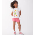 Conjunto Street Monkey 2 piezas: blusa manga mariposa y pantaloneta multicolor para niña - Kinder Guatemala - Conjunto Blusa y pantaloneta