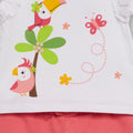 Conjunto Street Monkey 2 piezas: blusa manga mariposa y pantaloneta multicolor para niña - Kinder Guatemala - Conjunto Blusa y pantaloneta