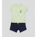 Conjunto Street Monkey 2 piezas: T-shirt manga corta y pantaloneta multicolor para niño - Kinder Guatemala - Conjunto camisa y pantaloneta