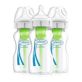 Dr. Brown's - Pacha Options+ 9oz Cuello Ancho, 3 - pack - Kinder Guatemala - 