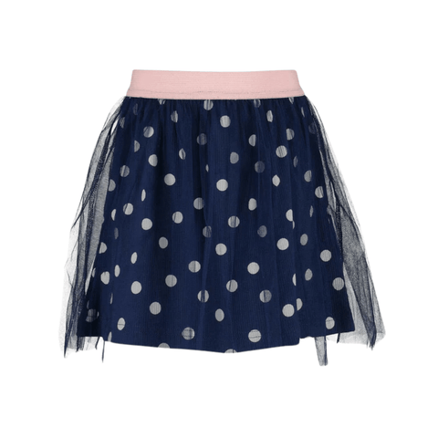Falda Blue Seven de tul estampado de puntos con elastico en la cintura para niña. - Kinder Guatemala - 