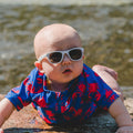 Gafas de sol Real Shades Chill color blanco con lente Ahumados unisex 4+ - Kinder Guatemala - lentes de sol