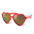 Gafas de sol Real Shades Heart monturas irrompibles con acabado mate y lentes de policarbonato espejadas con una adorable forma de corazón color rojo unisex 2+ - Kinder Guatemala - lentes de sol