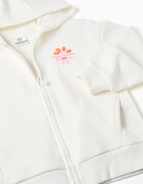 JACKET FLEECE, BEIGE CLARO, 3/4 - Kinder Guatemala -