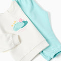 JOGGING SET FLEECE, BEIGE CLARO, 6/9M - Kinder Guatemala -