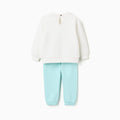 JOGGING SET FLEECE, BEIGE CLARO, 6/9M - Kinder Guatemala -