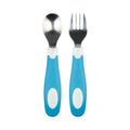 Juego de cuchara y Tenedor color azul - Kinder Guatemala - Alimentación