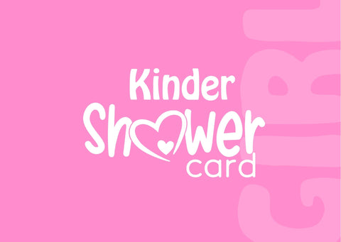 Tarjeta de regalo "Kinder Elige bien" en color rosa, ideal para obsequios en Guatemala.