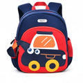 Mochila Wolfy con diseño excavadora para niño color azul - Kinder Guatemala - Mochilas