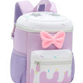 Mochila Wolfy con moña al frente color lila - Kinder Guatemala - Mochilas