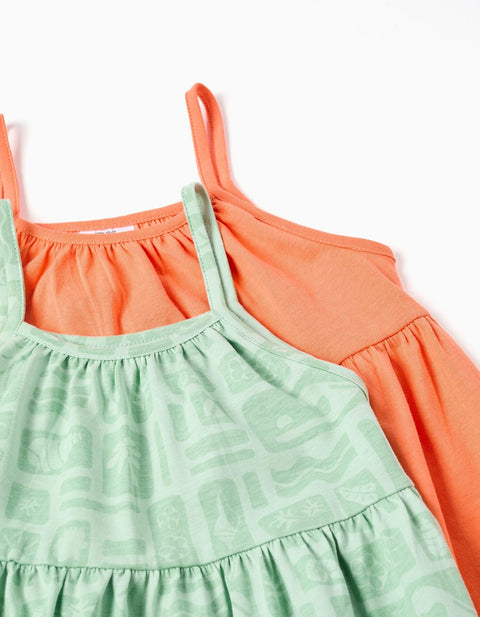 P2 DRESS SS JERSEY, VERDE CLARO, 4/5 - Kinder Guatemala -