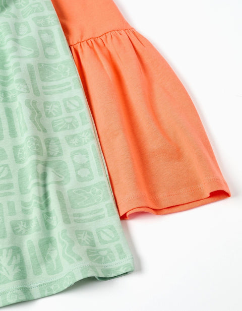 P2 DRESS SS JERSEY, VERDE CLARO, 4/5 - Kinder Guatemala -