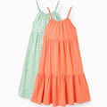 P2 DRESS SS JERSEY, VERDE CLARO, 4/5 - Kinder Guatemala -