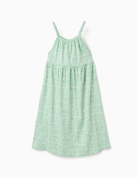 P2 DRESS SS JERSEY, VERDE CLARO, 4/5 - Kinder Guatemala -