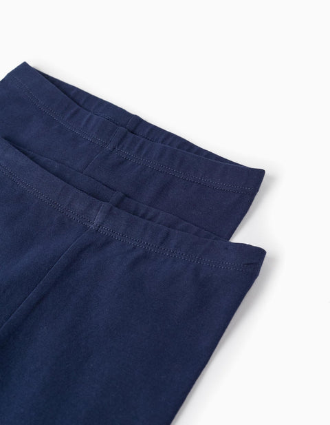 P2 LEGGINGS JERSEY, DARK BLUE, 6/9M - Kinder Guatemala -