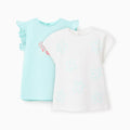 P2 TSHIRT SS JERSEY, AZUL CLARO, 12/18M - Kinder Guatemala -