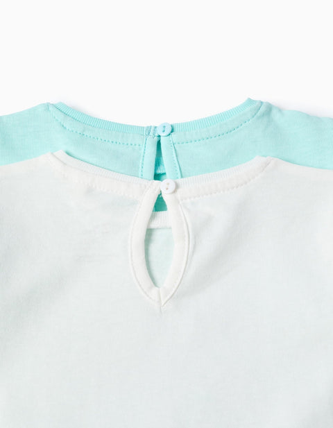 P2 TSHIRT SS JERSEY, AZUL CLARO, 12/18M - Kinder Guatemala -
