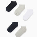 P5 ANKLE SOCKS RIB, MEZCLA, 23/26 - Kinder Guatemala -