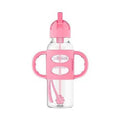 Pacha con Pajilla y Agarradores de Silicón 8oz, Rosado - Kinder Guatemala - 
