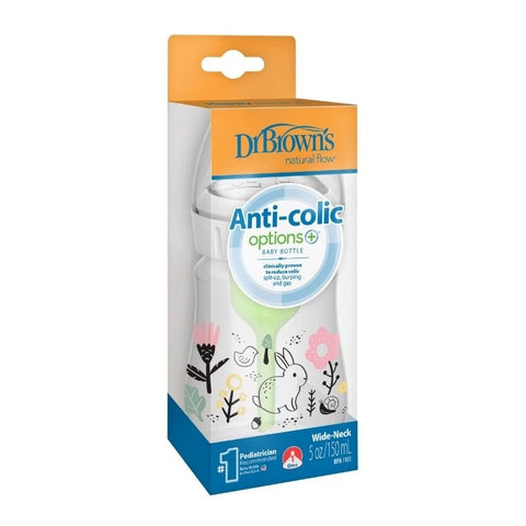 Pacha Dr. Browns Options PLUS 5oz Cuello Ancho diseño Conejo, 1 - pack - Kinder Guatemala - 