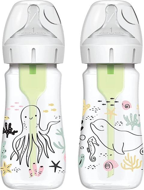 Pacha Options PLUS 9oz Cuello Ancho Diseño del Océano, 2 - pack - Kinder Guatemala - 