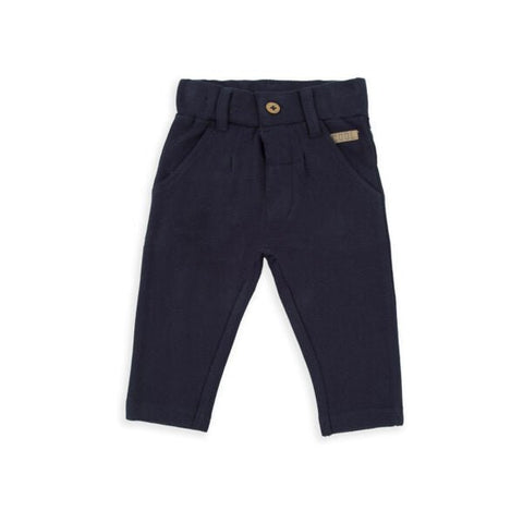 Pantalón Baby Bol con botones, bolsas laterales y zipper color azul para niño - Kinder Guatemala - Pantalones