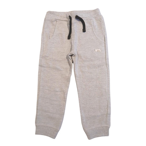 Pantalón Blue Seven de knit con cintura elastica y cinta, y bolsillos laterales color gris para niño. - Kinder Guatemala - 