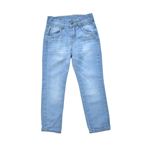 Pantalón de lona People básico 5 bolsillos azul niño - Kinder Guatemala - 