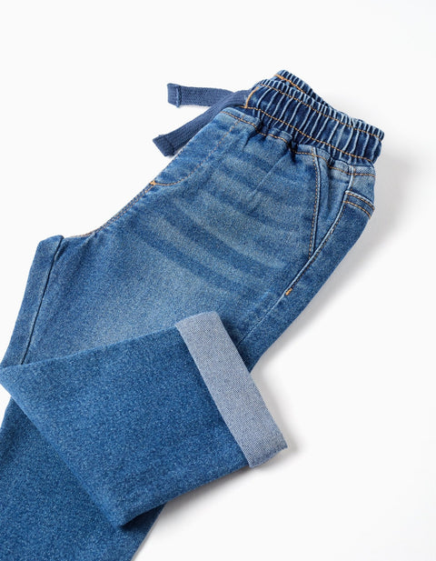 Pantalón Zippy de lona celeste con cintas - Kinder Guatemala -