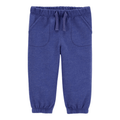 Pants Carters con cintas y bolsas al frente azul para niño - Kinder Guatemala - 