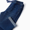 PANTS DENIM, BLUE, 6/9M - Kinder Guatemala -
