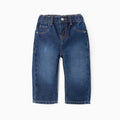 PANTS DENIM, DARK BLUE DENIM, 6/9M - Kinder Guatemala -