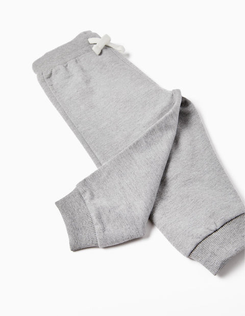 PANTS FLEECE, GRIS, 6/9M - Kinder Guatemala -