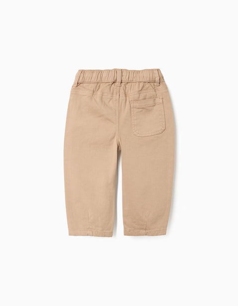 PANTS TWILL, BEIGE, 6/9M - Kinder Guatemala -