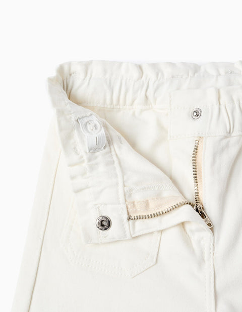 PANTS TWILL, BLANCO, 12/18M - Kinder Guatemala -
