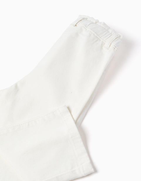 PANTS TWILL, BLANCO, 12/18M - Kinder Guatemala -